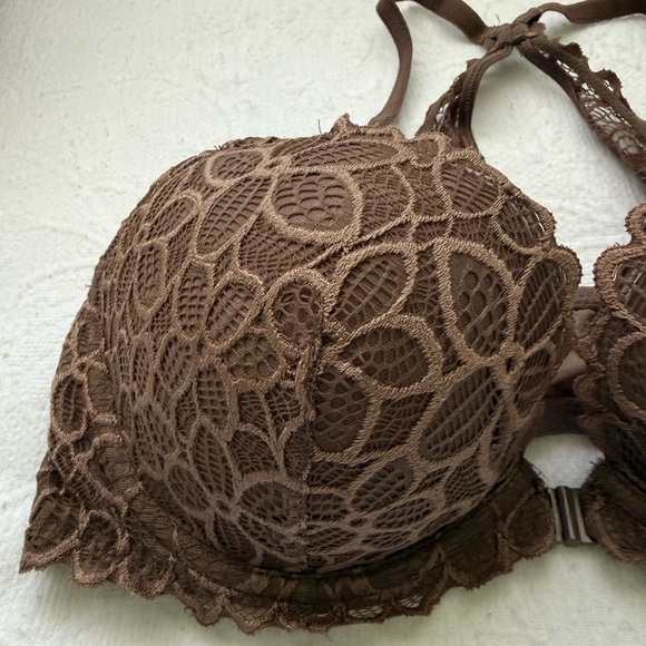 Victoria's Secret Chocolate Lace Bra NWOT size 36C - Picture 3 of 8